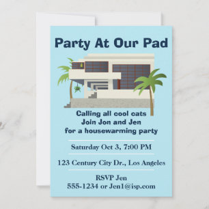 Modernes Party für die Wohnungsaufwärmung des Mitt