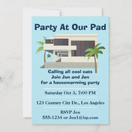 Modernes Party für die Wohnungsaufwärmung des Mitt