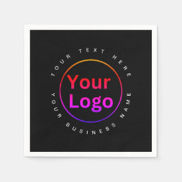 Modernes Party für Schwarze Unternehmen Serviette