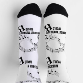 Modernes Party für Vintage Musik Socken