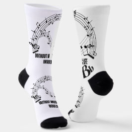 Modernes Party für Vintage Musik Socken