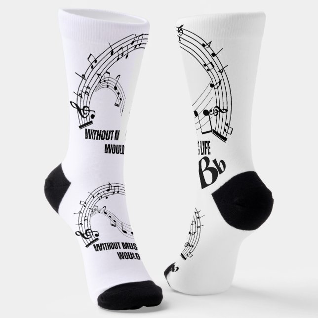 Modernes Party für Vintage Musik Socken (Gewinkelt)