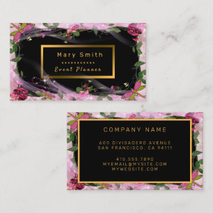 Modernes Party Gold - Ihre Text-Business-Karte Visitenkarte