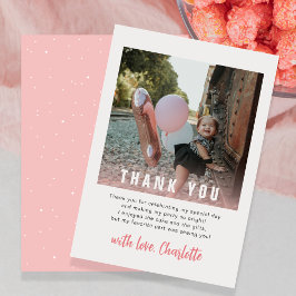 Modernes Party zum 1. Geburtstag Kinder Dank Karte