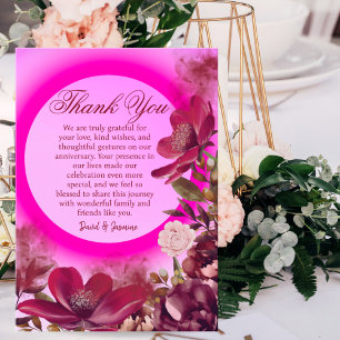 Modernes Party zum Hochzeitsfeiern des Rosa Boho Dankeskarte