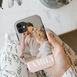 Modernes Pastel Pink Liebe Foto Case-Mate iPhone Hülle<br><div class="desc">Modernes Pastell Pink-Foto</div>