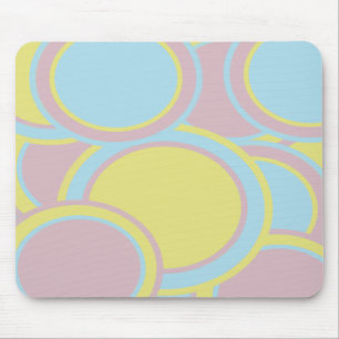 Modernes, pastelfarbenes Abstraktes Bild Mousepad