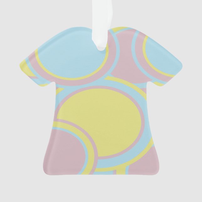 Modernes, pastelfarbenes Abstraktes Bild Ornament (Vorderseite)