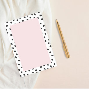 Modernes, pastelfarbenes Pink mit Personalisiertem Post-it Klebezettel