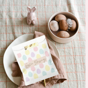 Modernes, pastelförmiges Ei-Muster Frohe Ostern Geschenktütchen