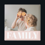 Modernes Pastell Pink-Foto Magnet<br><div class="desc">Modernes Pastell Pink-Foto</div>