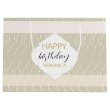 Modernes, pastellfarbenes geometrisches Monogramm