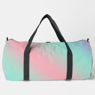 Modernes, pastellfarbenes Pink-lila Gefälle Duffle Bag