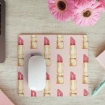Modernes, pastellfarbenes rosa und rotes Lipstick- Mousepad<br><div class="desc">Modernes,  pastellfarbenes rosa und rotes Lipstick-Muster Girl</div>