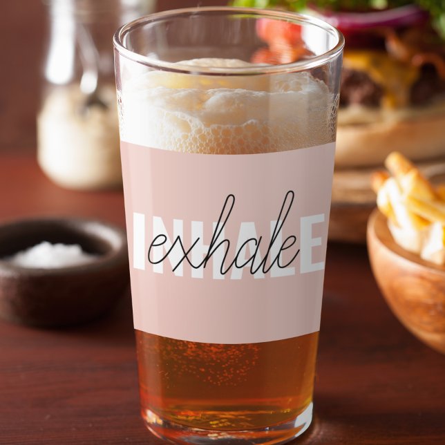 Modernes, pastellrosa, atemberaubendes Zitat Glas (Von Creator hochgeladen)