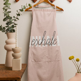 Modernes, pastellrosa, atemberaubendes Zitat Schürze