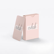 Modernes, pastellrosa, atemberaubendes Zitat Spielkarten