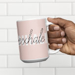 Modernes, pastellrosa, atemberaubendes Zitat Zweifarbige Tasse<br><div class="desc">Modernes,  pastellrosa,  atemberaubendes Zitat</div>