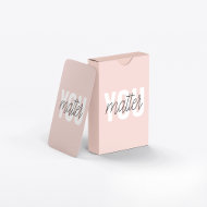 Modernes, pastellrosa Pink zählt zu den Inspiratio Spielkarten