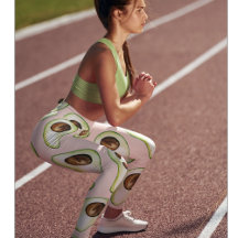 Modernes pastellrosa und grünes Avocado-Muster