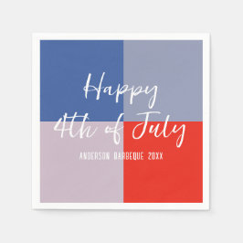 Modernes Patriotisches GRILLEN-Party Serviette