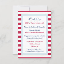 Modernes Patriotisches Party am 4. Juli Barbecue