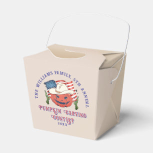Modernes Patriotisches Pumpkin-Showdown Halloween Geschenkschachtel