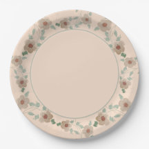 Modernes Peach Floral Stilvoll