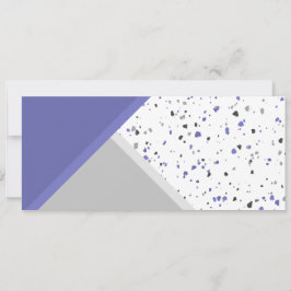 Modernes Periwinkle Gray Geometric Terrazzo Leseze