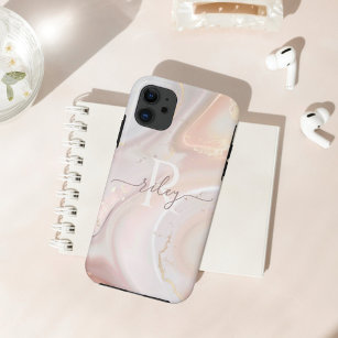 Modernes Perlenschwirl Iridescent Individuelle Nam Case-Mate iPhone Hülle