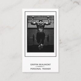 Modernes Personal Trainer Foto Visitenkarte