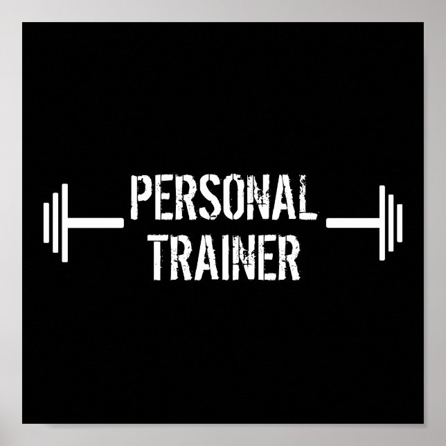 Modernes Personal Trainer Poster (Vorne)