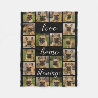 Modernes Personalisiertes 20-Foto Collage Custom B Fleecedecke