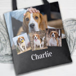 Modernes Personalisiertes 4-Pet-Foto Name Hund Lov<br><div class="desc">Feiern Sie Ihre beste Freundin mit einem Hund Foto Collage Tote Tasche . Dieses einzigartige Foto-Totbeutel ist das ideale Geschenk für sich, Ihre Familie oder Ihre Freunde. Passen Sie mit vier Fotos Ihres Lieblingshundes an. Personalisieren mit Namen. Siehe 'Personalisieren Sie diese Vorlage', um Fotos zu ändern. COPYRIGHT © 2020 Judy...</div>