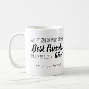 Modernes personalisiertes BESTE FREUNDIN bester Kaffeetasse