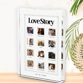 Modernes Personalisiertes Couple Liebe Story Foto