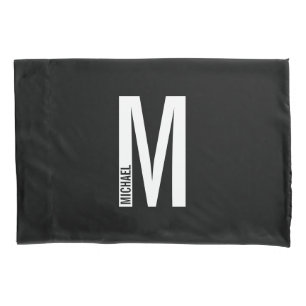 Modernes Personalisiertes Fettgewebe, Monogramm un Kissenbezug