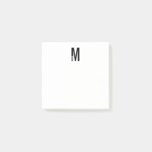 Modernes Personalisiertes Fettgewebe, Monogramm un Post-it Klebezettel