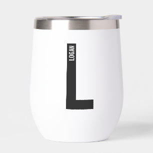 Modernes Personalisiertes Fettmonogramm und Name