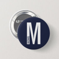 Modernes Personalisiertes Fettmonogramm und Name
