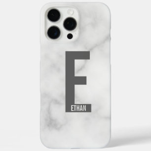 Modernes Personalisiertes Fettmonogramm und Name iPhone 16 Pro Max Hülle