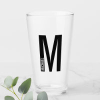 Modernes Personalisiertes Fettmonogramm und Name