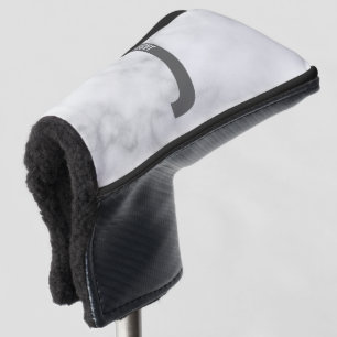 Modernes Personalisiertes Fettmonogramm und Name Golf Headcover