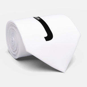 Modernes Personalisiertes Fettmonogramm und Name Krawatte