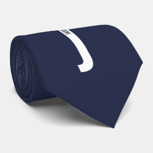 Modernes Personalisiertes Fettmonogramm und Name Krawatte