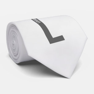 Modernes Personalisiertes Fettmonogramm und Name Krawatte