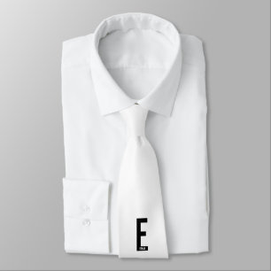 Modernes Personalisiertes Fettmonogramm und Name Krawatte