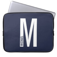 Modernes Personalisiertes Fettmonogramm und Name