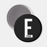 Modernes Personalisiertes Fettmonogramm und Name