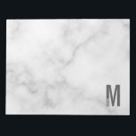 Modernes Personalisiertes Fettmonogramm und Name Notizblock<br><div class="desc">Modernes Monogram Design mit personalisiertem Monogramm-Buchstaben "M" und Namen im modernen fett formatierten Sans Serif Schriftart Stil.</div>